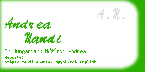 andrea mandi business card